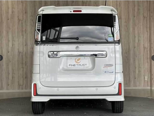 〇スズキ スペーシアカスタム HYBRID XSターボ（両側電スラ&社外ナビ&LEDライトほか）　